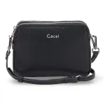 Cartera Bandolera Pequeña Graneado Negro CAR3630 Gacel