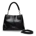 Cartera Bandolera Grande Craquele Negro CAR3633 Gacel