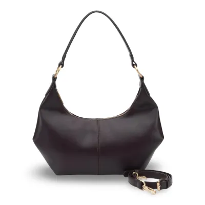 Cartera Corte Oval Craquele Chocolate CAR3652 Gacel