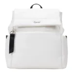 Mochila Grande Cuero Sintetico Blanco CAR3670 Gacel