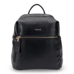 Mochila Grande Cuero Sintetico Graneado Negro CAR3679 Gacel