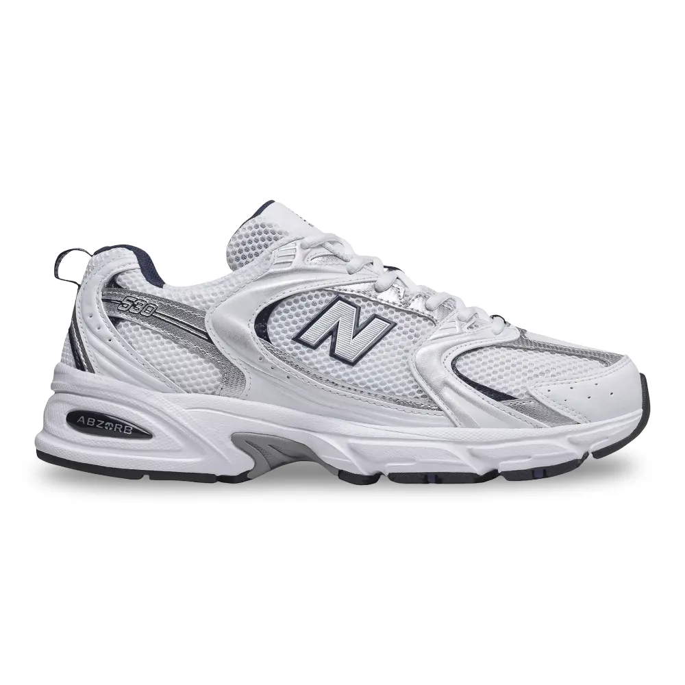 Zapatilla Urbana Mujer New Balance 530 Blanco Plateado