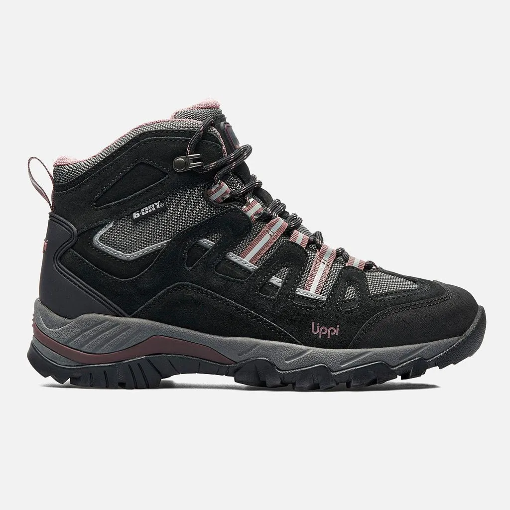 Botin Mujer Puelo Cs Hi Negro Uva Lippi